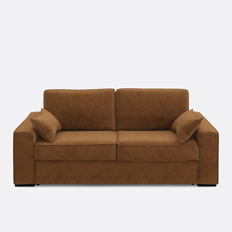 Schlafsofa Cécilia, Samt, Schaumstoff