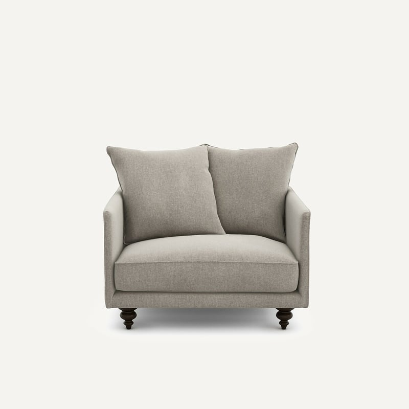 Am.pm Sessel Aus Chenille-samt, Lazare