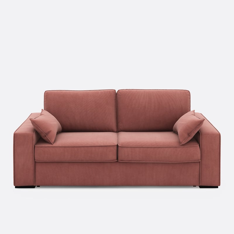 Schlafsofa Aus Feinrippsamt, Schaumstoff, Cecilia