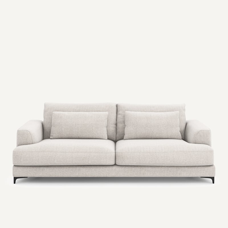 Am.pm 4-sitzer-sofa, Umwandelbar, Aus Jaspé-stoff, Marsile