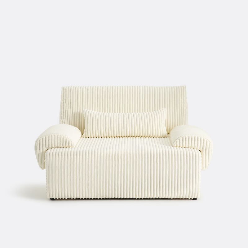 2-sitzer-couch Mit Bettkasten, Xl-cordsofa, Maona