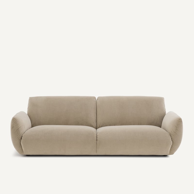 Am.pm Sofa Aus Stonewashed Velours, Spogano