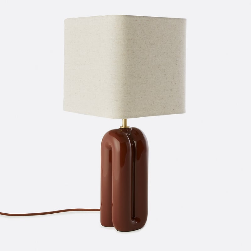 Tischlampe Malo, Keramik Und Leinen