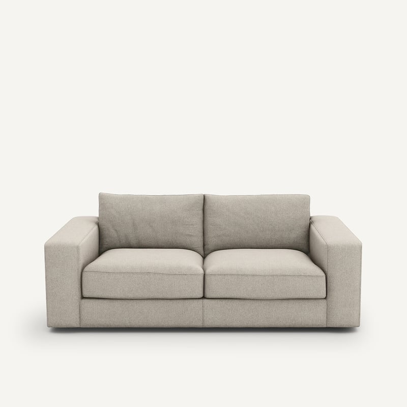 Am.pm Kompaktes 3-sitzer-sofa Mit Textur Aus Viskose Und Leinen, Skander