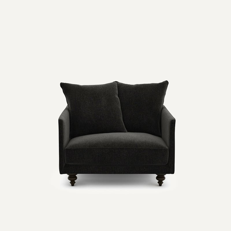 Am.pm Sessel Aus Chenille-samt, Lazare