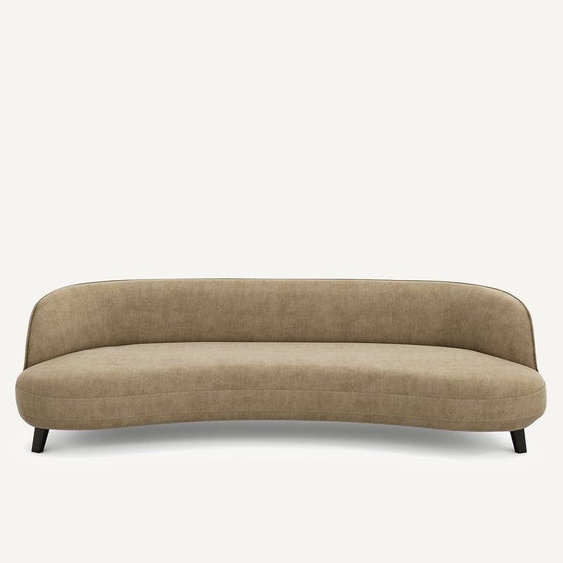 Am.pm X Emmanuel Gallina 5-sitzer-sofa, Stonewashed Velours, Rosebury Design Emmanuel Gallina