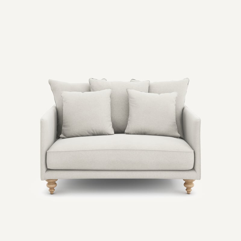 Am.pm Kompaktes 2-sitzer-sofa Aus Leinenvelours, Lazare