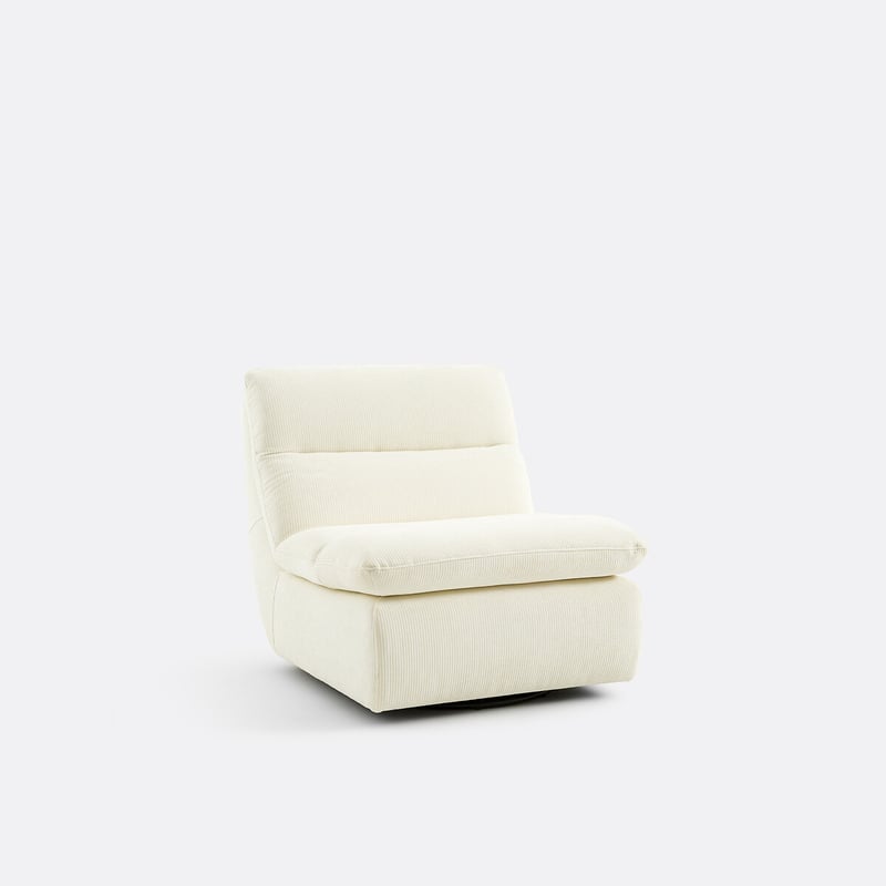 Drehbarer Sessel Aus Geprägtem Velours, Erable
