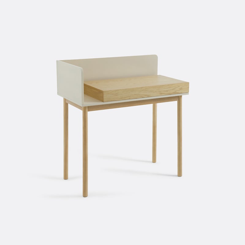 La Redoute Interieurs Schreibtisch Graphy Mit 1 Schublade, Eichenfurnier