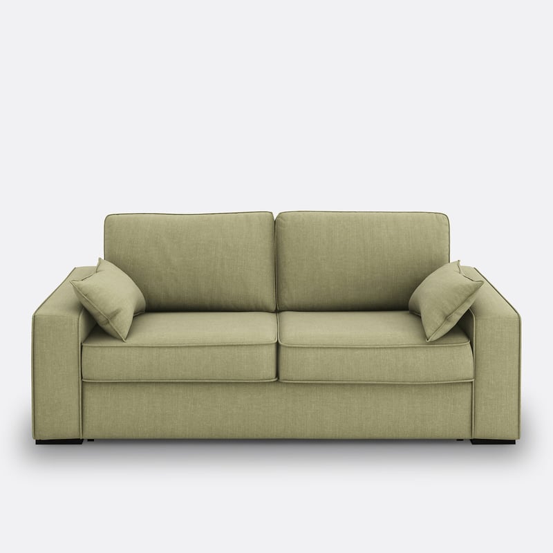 Schlafsofa Aus Baumwolle/leinen, Hr-premiumschaum, Cecilia