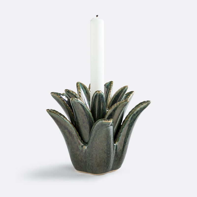 La Redoute Interieurs Kerzenhalter Palme Aus Keramik, Höhe 14,3 Cm, Tropia