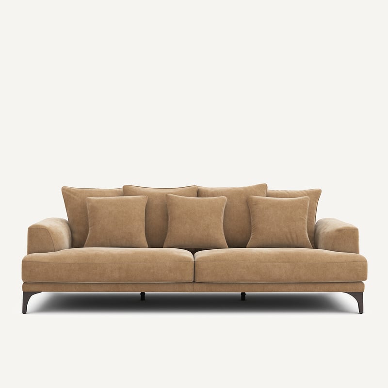 Am.pm 3- Oder 4-sitzer-sofa Armento, Stonewashed Velours