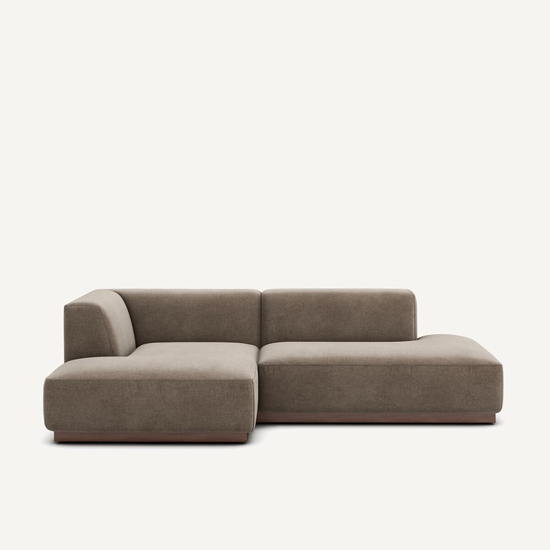Am.pm Ecksofa Jacopo Mit Ecke Links, Meliertes Gewebe