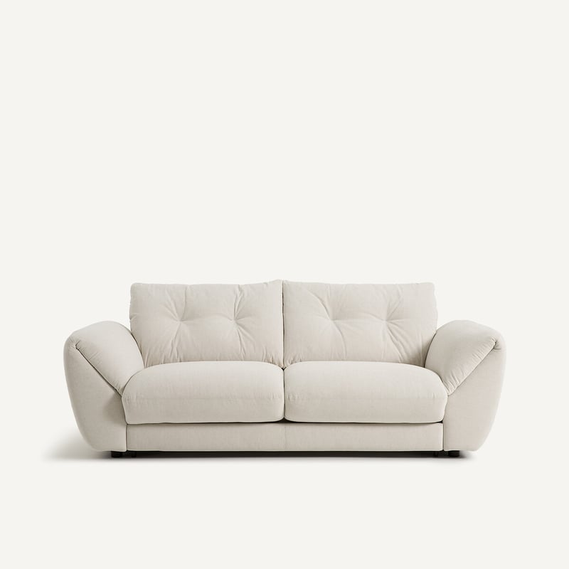 Am.pm 3p-sofa, Umwandelbar, Meliertes Leinen, Edgar