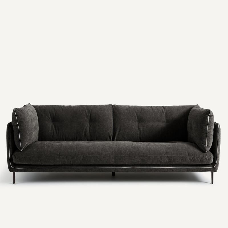Am.pm Sofa Botero Aus Chenille-velours