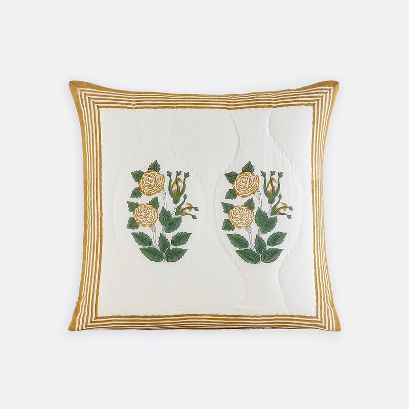 La Redoute Interieurs Gesteppter Kissenbezug, Baumwollvoile Mit Blockprint, Japali