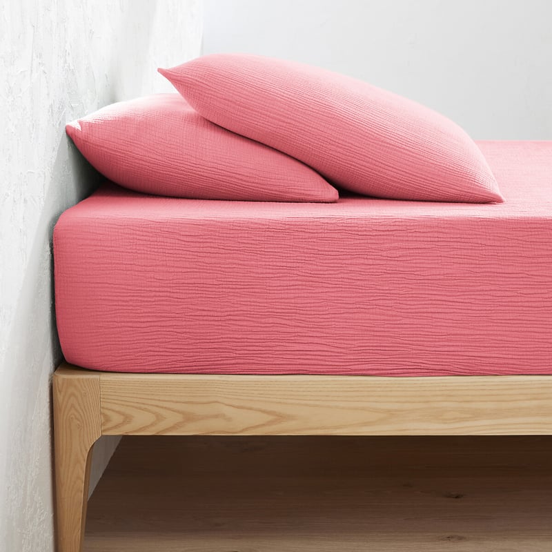 La Redoute Interieurs Fixleintuch Kumla Aus Baumwoll-musselin, Uni, Umschlag 30 Cm
