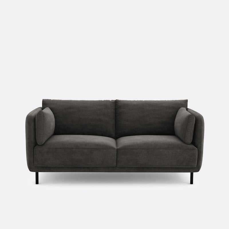 Gerades Sofa Victor, 2-sitzig, Aus Strukturgewebe