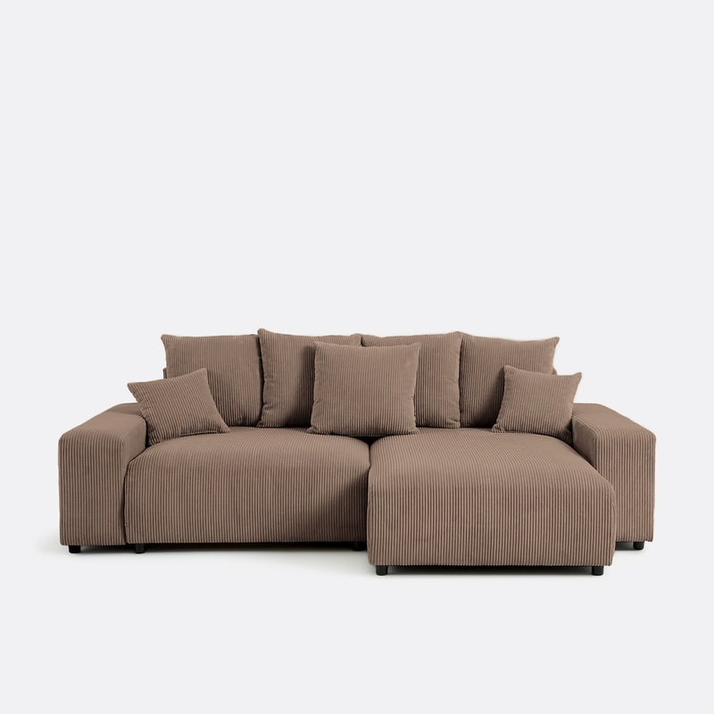 Umkehrbares Ecksofa Mit Bettkasten, Cord, Lomi