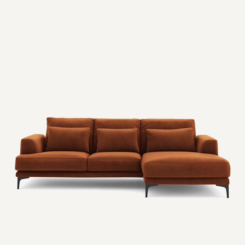 Am.pm Ecksofa Marsile Mit Ecke Links, Samt