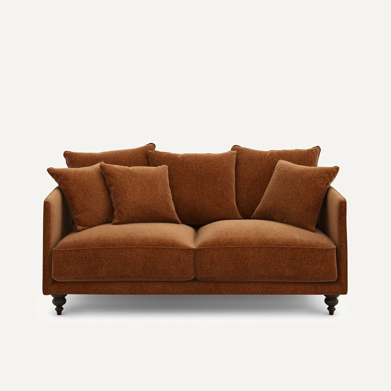 Am.pm Kompaktes Sofa Aus Chenille-samt, Lazare