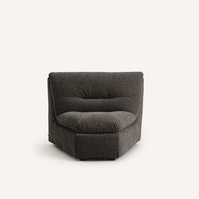Am.pm Verstellbares Ecksofa Aus Chenille-samt, Giuliano