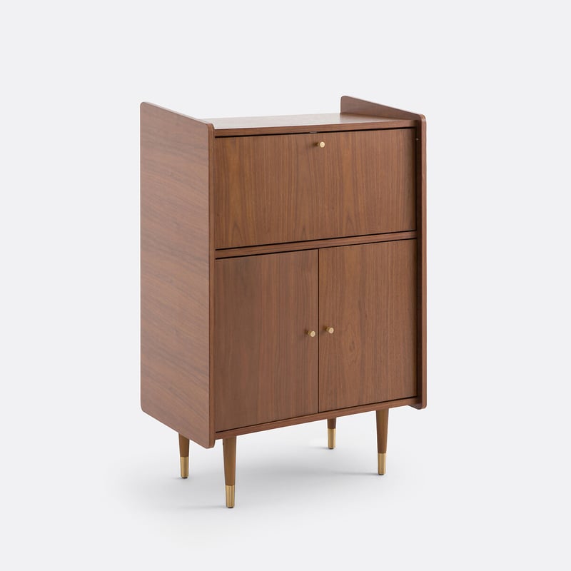 La Redoute Interieurs Vintage-barmöbel Ronda Mit 3 Türen, Nussbaumfurnier