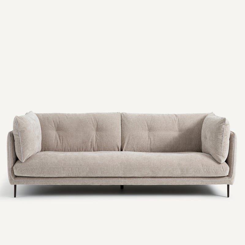 Am.pm Sofa Botero Aus Chenille-velours