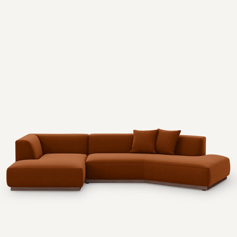 Am.pm Offenes Ecksofa Jacopo Mit Ecke Links, Samt