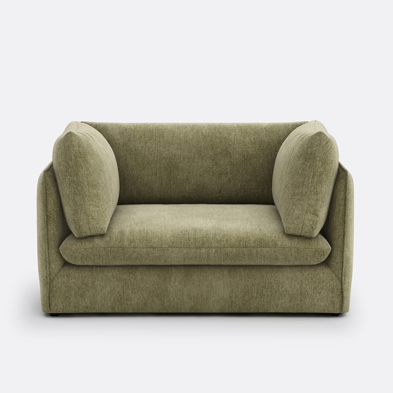 Xl-sesselelement Für Modulares Sofa Malo, Aus Meliertem Stoff