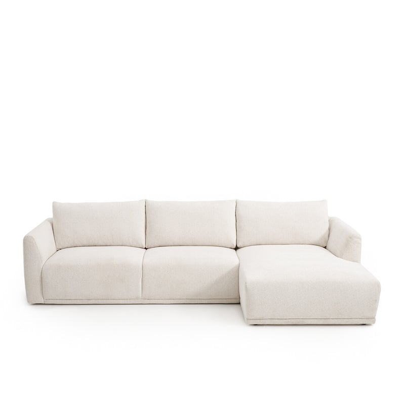 Ecksofa Lupita, Ecke Rechts, Chenille Meliert