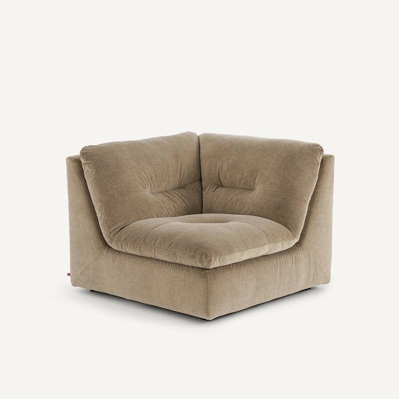 Am.pm Modularer 90°-winkel In Stonewashed Velours, Giuliano