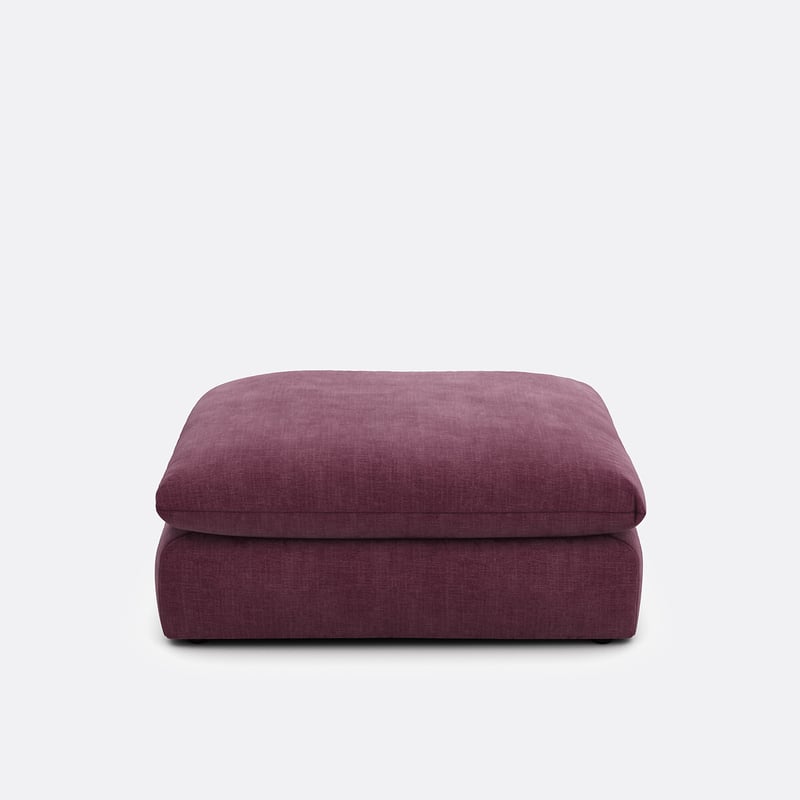 Hocker-element Für Ein Modulares Sofa, Aus Strukturiertem Stoff, Malo