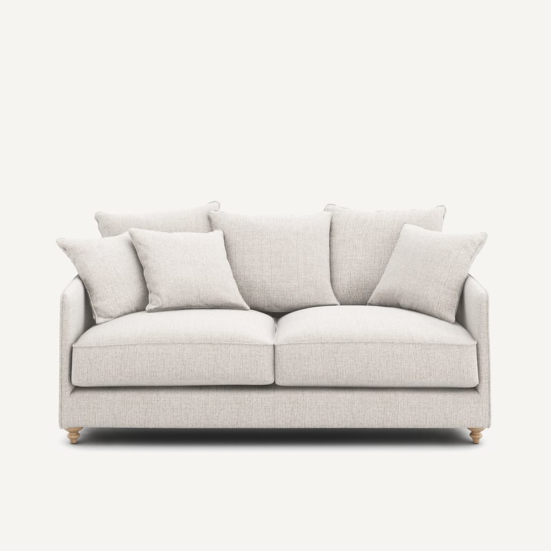 Am.pm Kompaktes, Umwandelbares 3-sitzer-sofa,aus Jaspé-stoff, Lazare