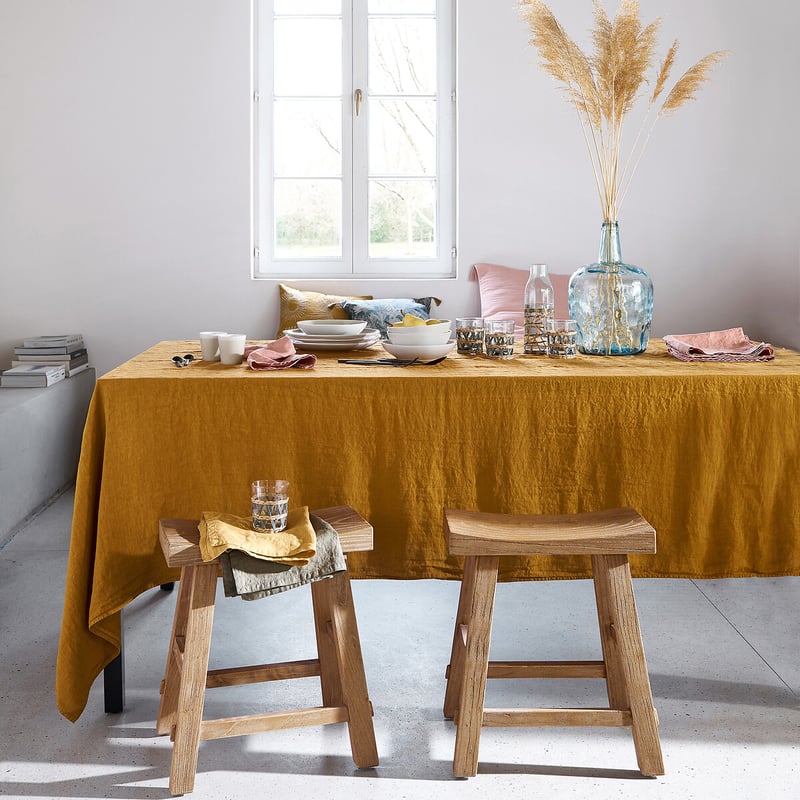 La Redoute Interieurs Tischdecke Victorine, Gewaschenes Leinen