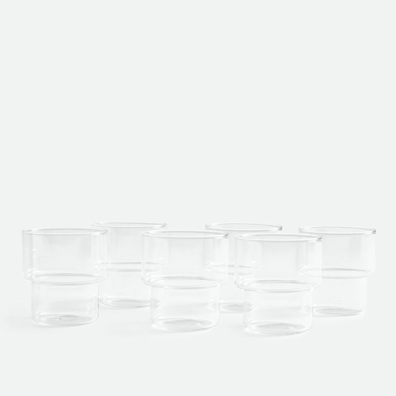 Set Von 6 Gläsern, Aus Borosilikatglas, Lenzo