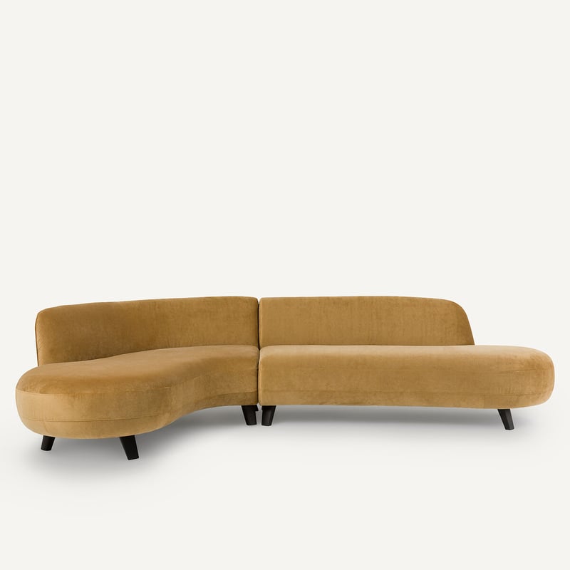 Am.pm X Emmanuel Gallina Ecksofa Aus Leinenvelours, Rosebury, Design Von Emmanuel Gallina