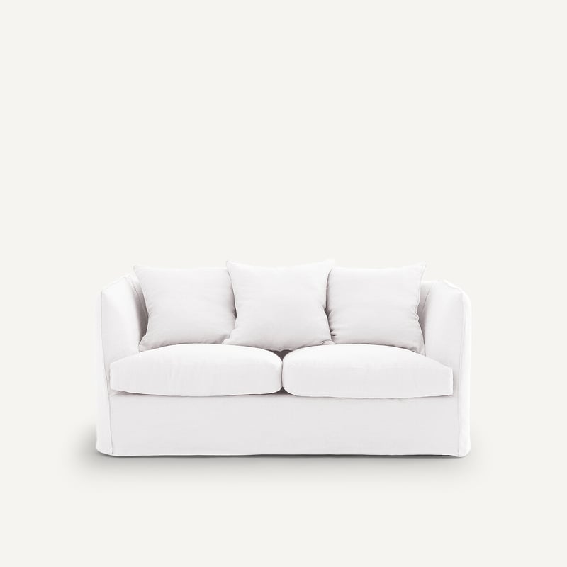 Am.pm 2-sitzer-sofa Aus Geknittertem Leinen, Neo Chiquito