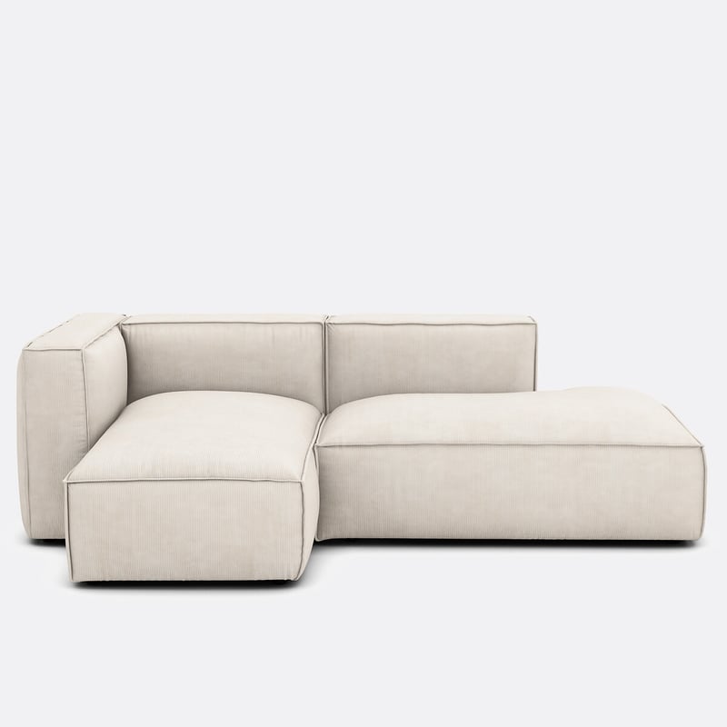 Modulares Ecksofa Seven, Links, Cordsamt