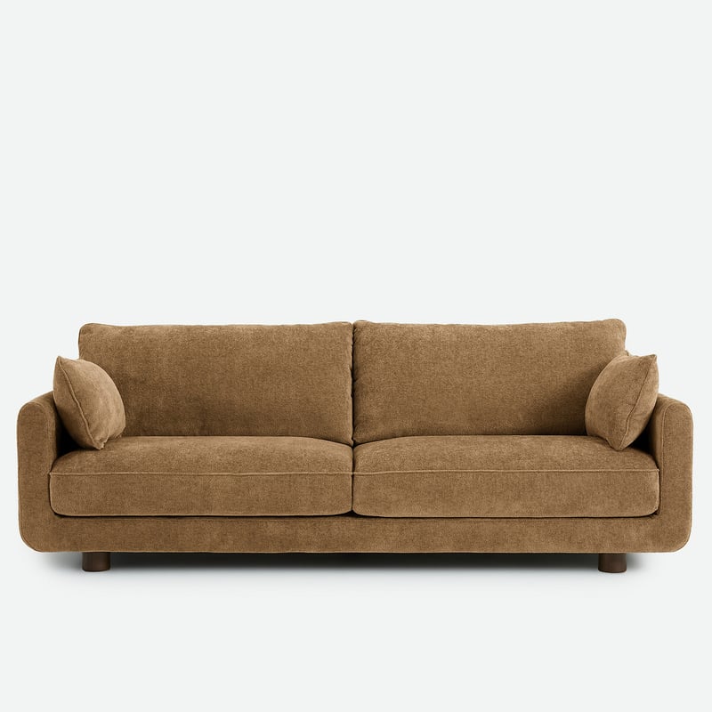 Gerades Sofa Emilio Für 2, 3, 4 Oder 5 Personen, Aus Dickem Chenille