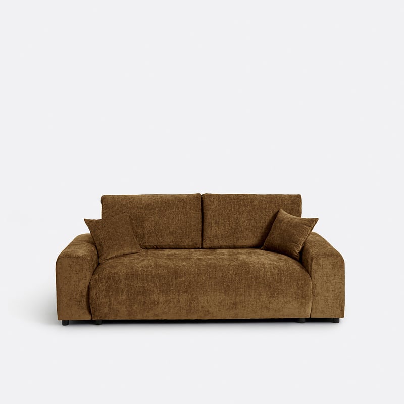 Gerades Sofa, 2-sitzig, Aus Geflammter Chenille, Galene