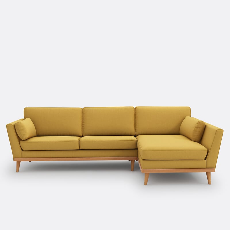 Ecksofa Aus Baumwolle Und Leinen, Tasie