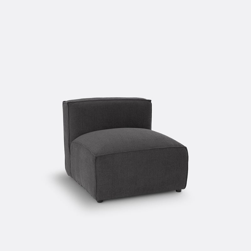 Sessel-element Seven Für Modulares Sofa, Aus Strukturgewebe