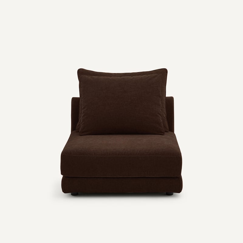 Am.pm Modularer Sessel Aus Chenille-samt, Tiberio