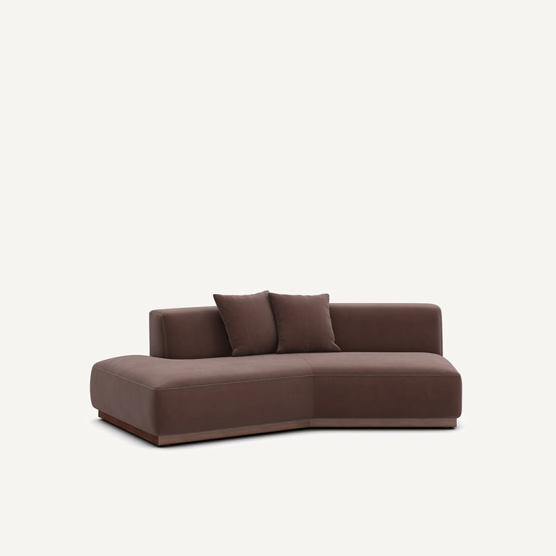 Am.pm Halbes Sofa Links In Leinenvelours, Jacopo