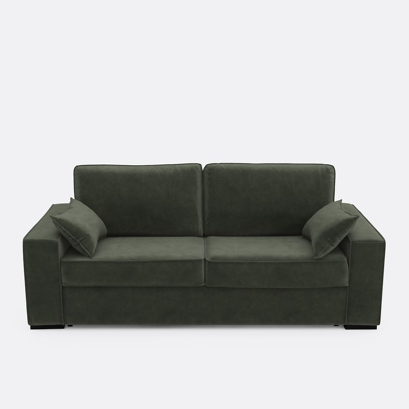 Schlafsofa Aus Velours, 2-, 3- Oder 4-sitzer, Comfort Bultex® Cécilia