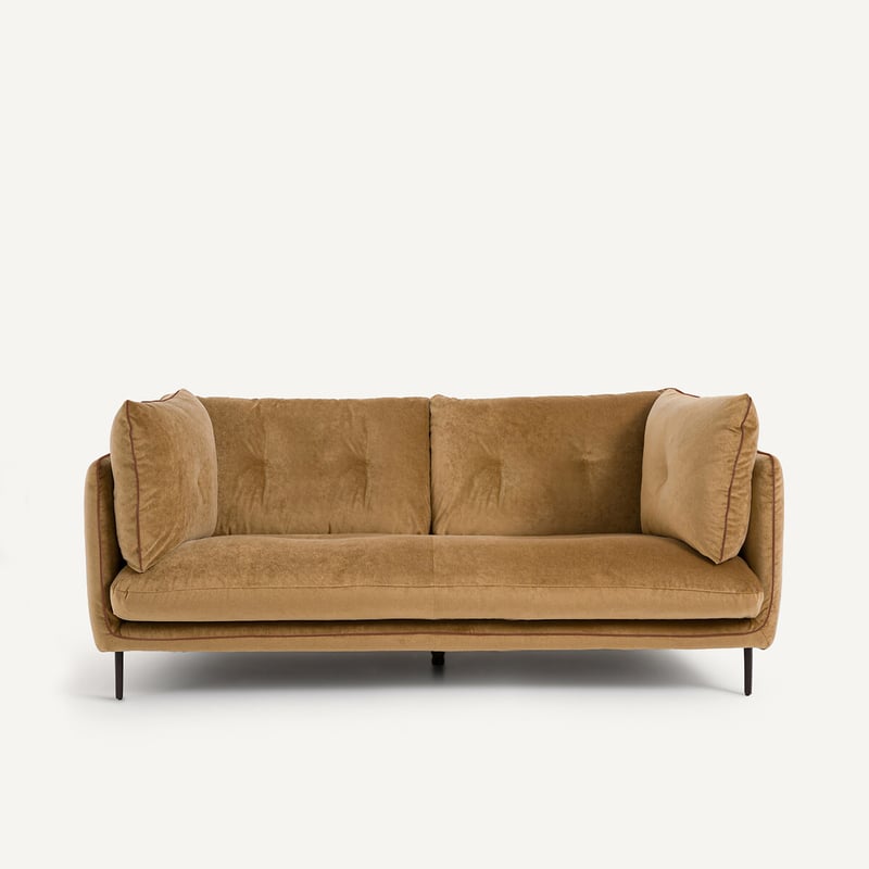 Am.pm Kompaktes Sofa Aus Leinenvelours, Botero