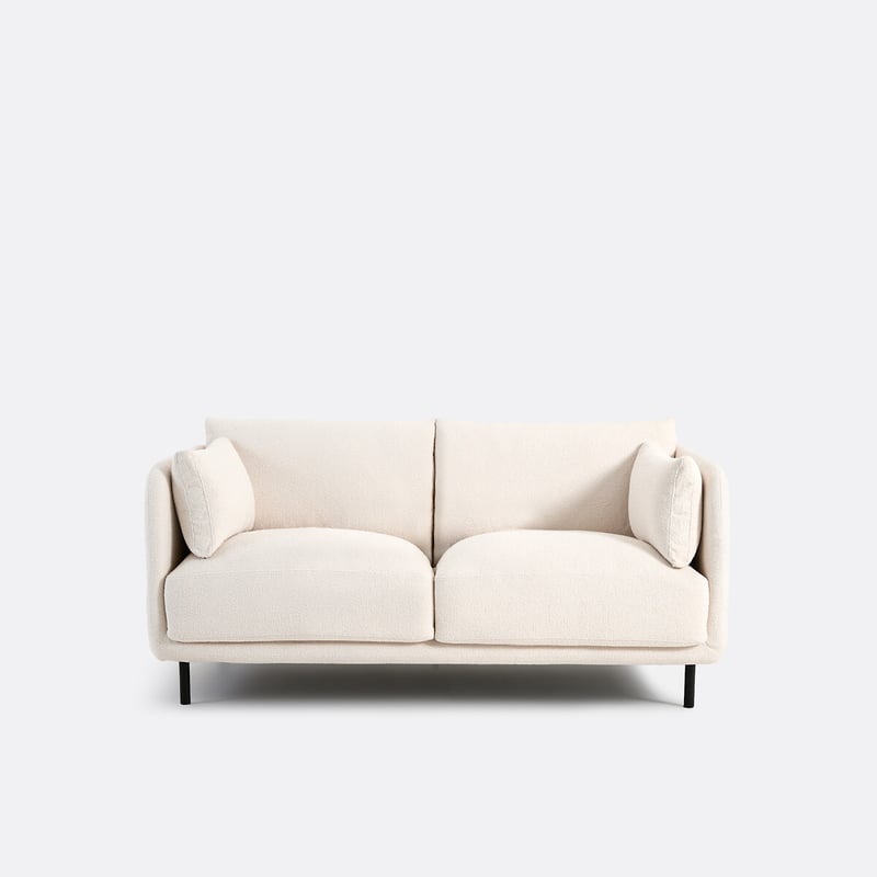 Sofa Victor, Gerade, 2-sitzig, Aus Feinem Bouclé