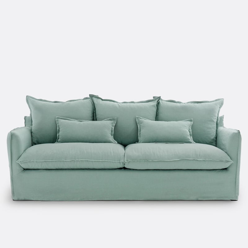 Sofa, 2-, 3-, 4- Oder 5-sitzig, Abnehmbar, Knitterleinen, Odna