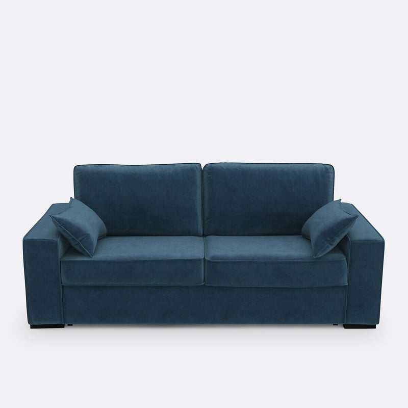 Schlafsofa Cécilia, Samt, Schaumstoff